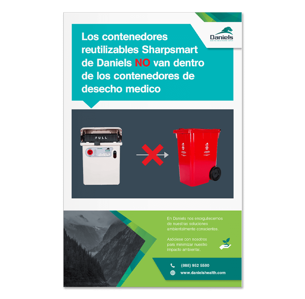Sharpsmart Collectors are not Disposable Spanish Daniels Health
